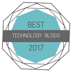Best Technology Blogs 2017 Award Sticker