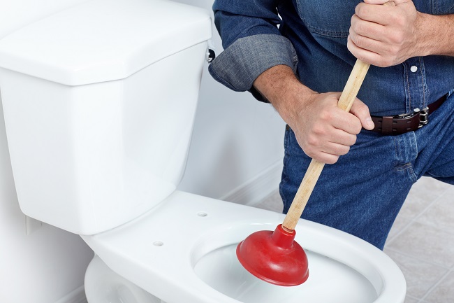 Blocked deals toilet repair